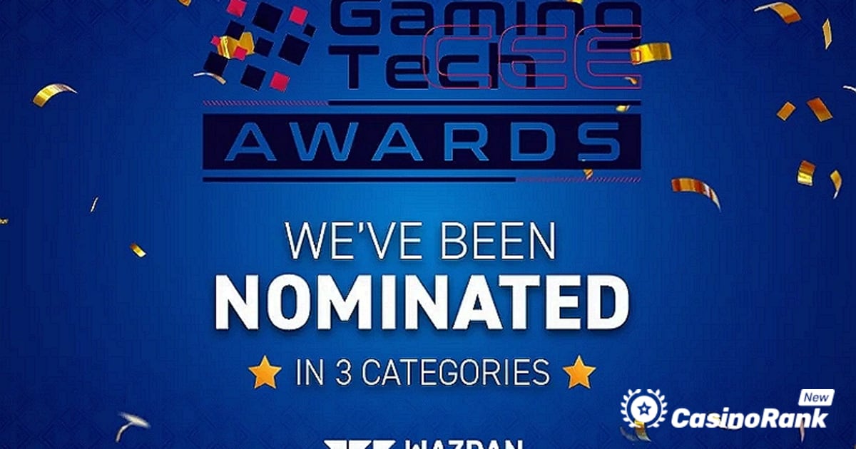 Wazdan reçoit 3 nominations aux GamingTECH Awards 2023